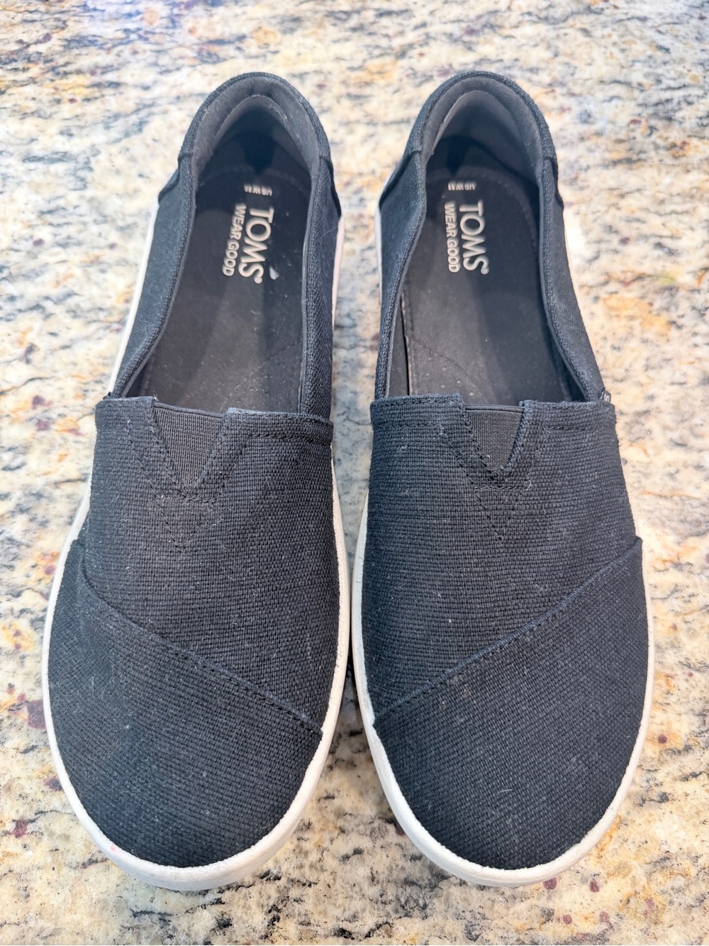 Toms Navy Blue Slip-On Canvas Shoe size: 11
